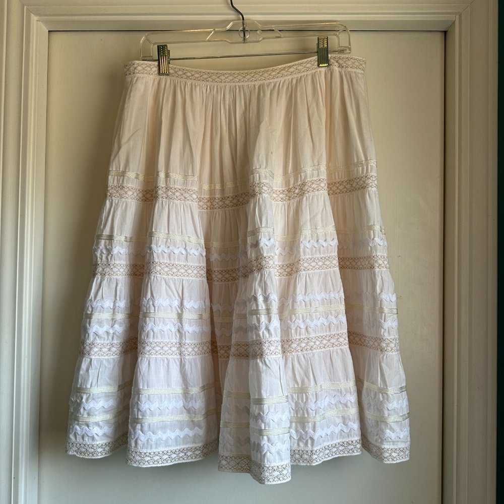 Anthropologie - Odille - white skirt - size 8